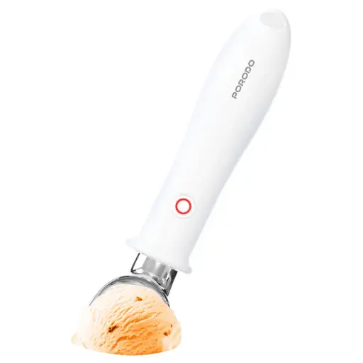 [PDLFSTKW2310WH] Porodo Lifestyle Rechargeable Heated Ice-Cream Scoop with Safety Switch Lock - White