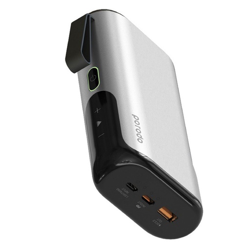 [PD-PBFCH022-SL] Porodo 3-in-1  10000mAh Power Bank Speaker With Built-in Phone Holder