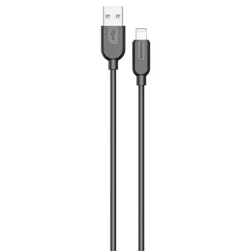 Porodo Silicone USB-A To Lightning Cable - Black
