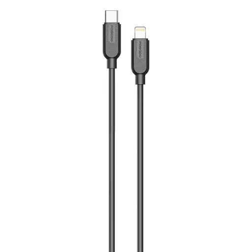 [PDSCTCL27BK] Porodo Silicone USB-C to Lightning Cable - Black