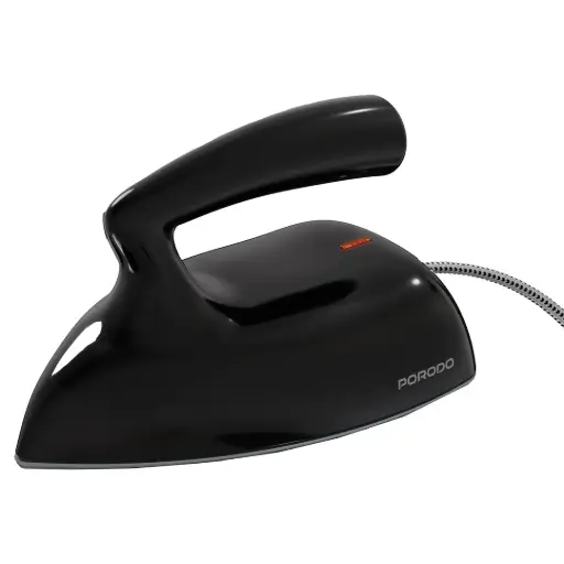 [PDLFST227SBK] Porodo Lifestyle Ironix Portable Mini Iron Steamer with Bakelite Handle - Black