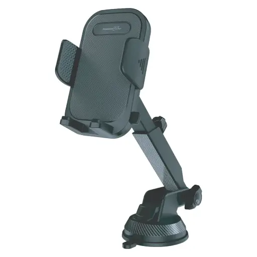 [PBBJ102BK] Porodo Blue Cradle Suction Car Phone Holder - Black