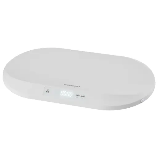[PDLFSTDC5HWH] Porodo Lifestyle Minimeasure Electric Digital Baby Scale with Measuring Tape - White