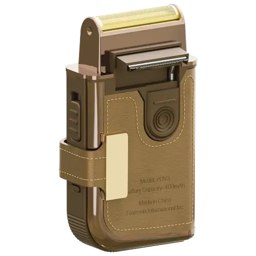 [PDV3BR] مجموعة Porodo Clavis متعددة الوظائف مع مشذب مدمج ومرآة - بني