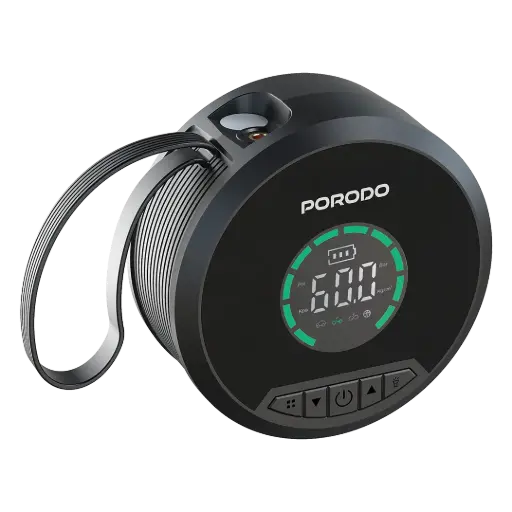 [PDCC218BK] Porodo Gagefit Power Bank & Jump Starter with Tire Inflator & Lightning Lamp - Black