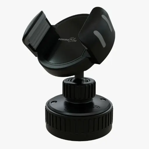 [PBCT02BK] Porodo Blue Car Phone Holder Multi-Surface Mounting - Black