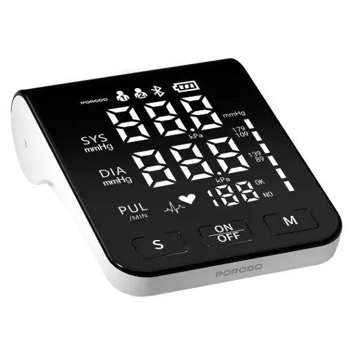 [PDB01A2WH] Porodo LiveOn - Digital Blood Pressure Monitor with Dual-User Memory