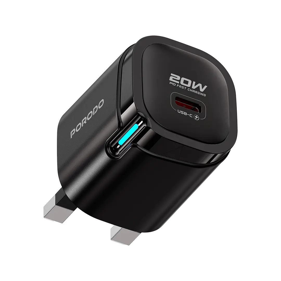 Porodo Tekto USB-C Wall Adapter - Black