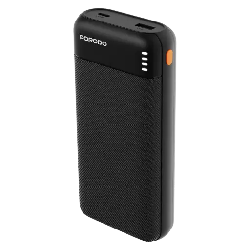 Porodo Luna Pro Power Bank with USB Multi-Port Charging - Black