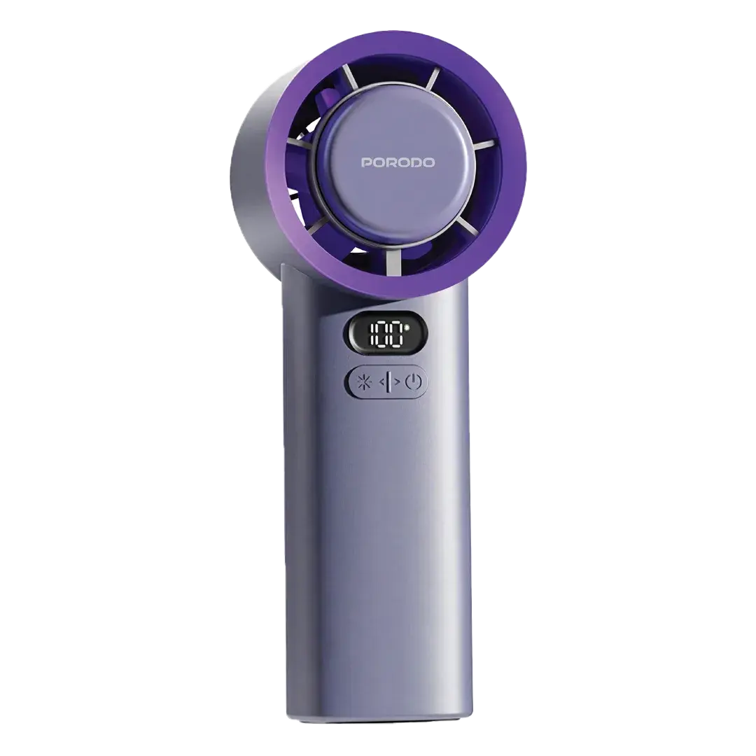 [PDLFSTM57GY] Porodo Lifestyle Chillo Glacia Portable Handheld Fan with Semiconductor Cooling - Grey