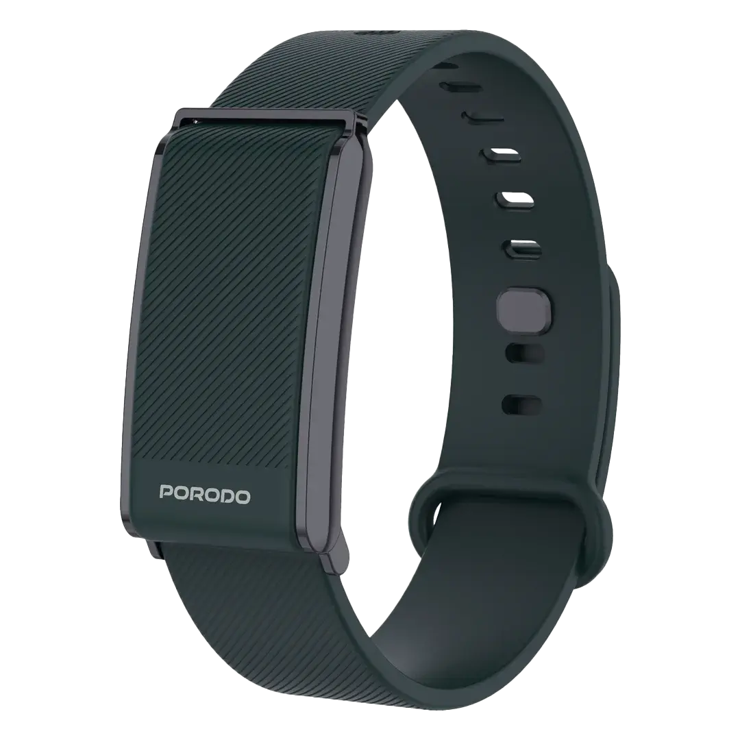 [PDSB1062GN] Porodo Trackfit Screenless Smart Fitband with Fitness App Support - Green