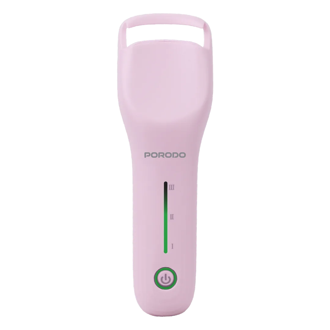 [PDLFSTECK01PK] Porodo Lifestyle Fleuris LED Electric Heated Eyelash Curler - Pink