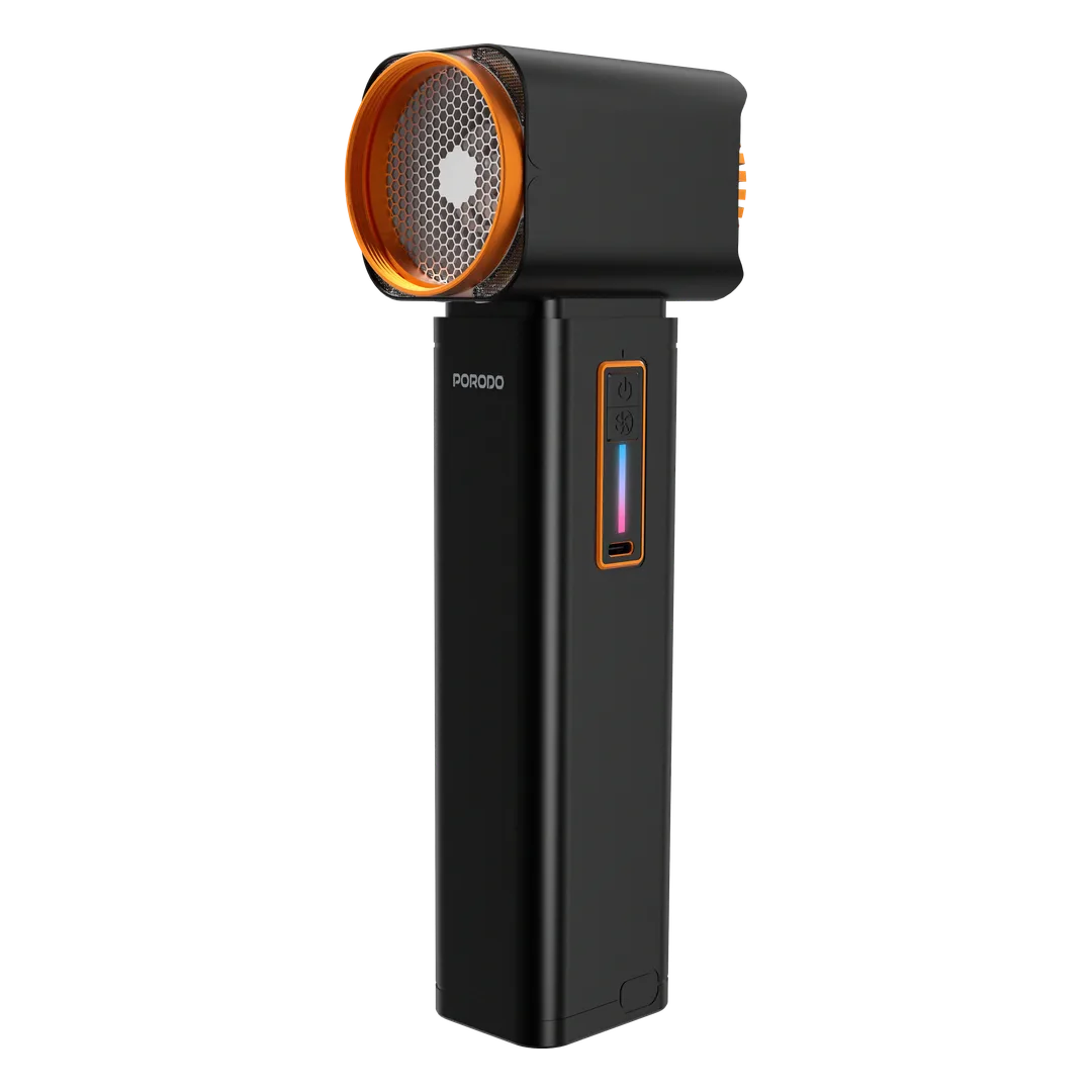 [PDMY96007BK] Porodo Tornado Turbo Blower Fan with LED Light Function - Black