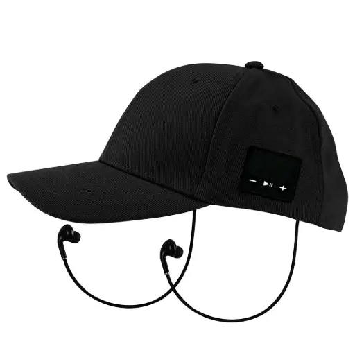 Porodo Soundtec Wireless Audio Bluetooth Hat with Stereo Speakers & Mic