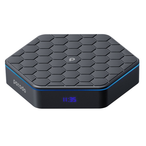 [PD-ATVBX-BK] Porodo TV Box Ultra High-Speed Media Streaming