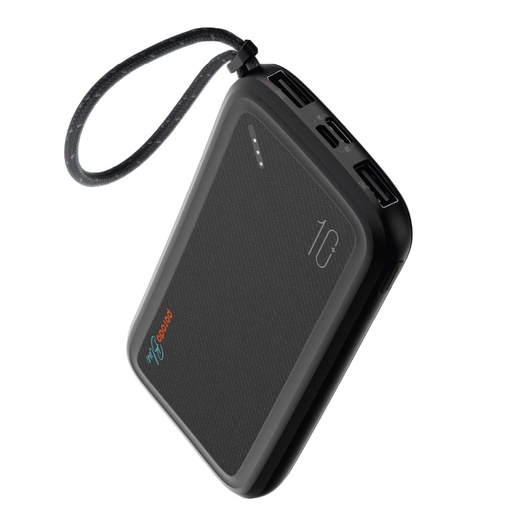 [PB-BPWBNK-BK] Porodo Blue Power Bank 10000mAh ( Dual USB-A Output + Type-C & Micro USB Input ) - Black