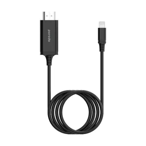 [PD-HDL2M-BK] Porodo lightning to HDMI cable - FULL HD RESOLUTION (2M)