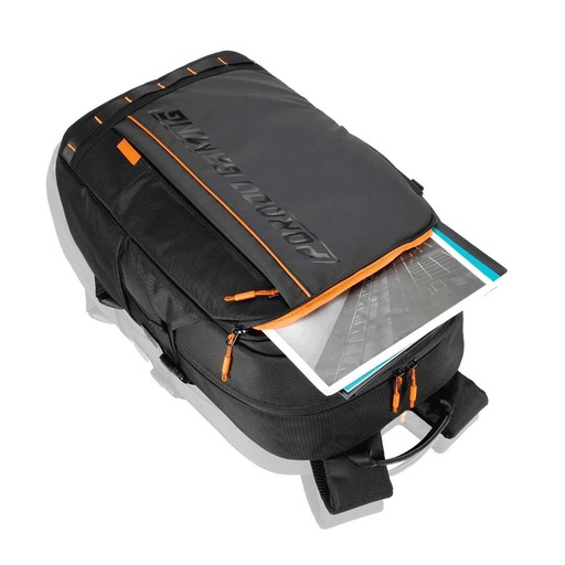 [PDX534] Porodo Gaming PU Laptop Backpack With USB-C Port and PS5 Compartment - Black