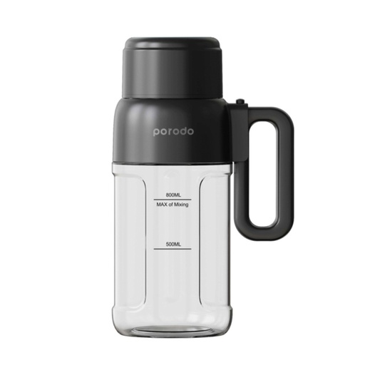 [PD-P120JS-BK] Porodo LifeStyle Portable Juicer Blender with Straw 800mL 120W