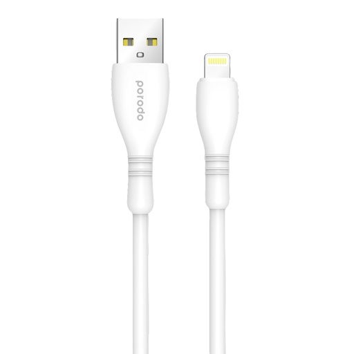 [PB-LA12-WH] Porodo Blue USB-A To Lightning Durable Fast Charge & Data Cable 
1.2m/4ft