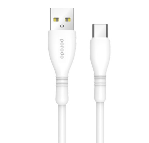 [PB-A212-WH] Porodo Blue USB-A To Type-C Durable Fast Charge & Data Cable 
1.2m/4ft