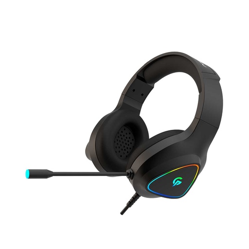 [PDX414BK] Porodo Gaming Headphone HD Sound with RGB - Black