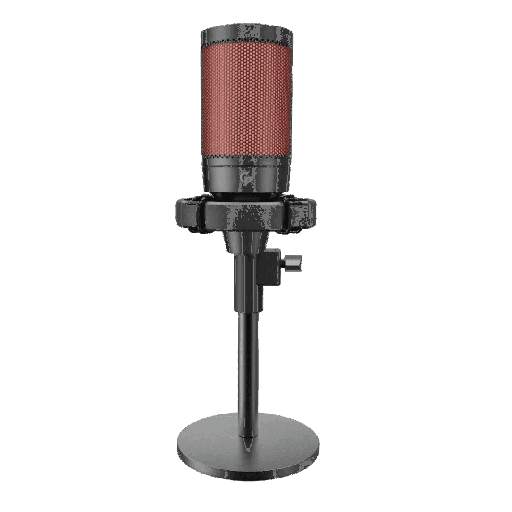 [PDX519-BK] Porodo Gaming Professional RGB Condenser Microphone with Extension Stand - Black