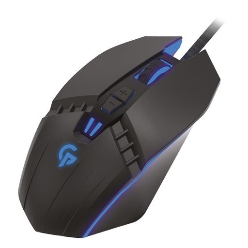 [PDX314-BK] Porodo Gaming 7D Wired LED Mouse 8000 DPI - Black