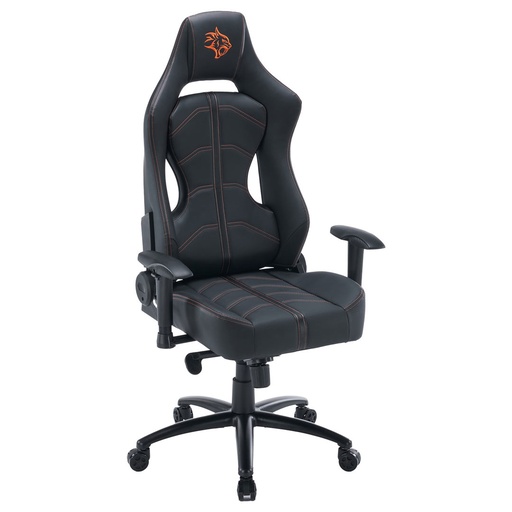 [PDX530] Porodo Gaming Predator Pro Chair Molded Backrest & Seat with 2D Armrest - Black/Orange
