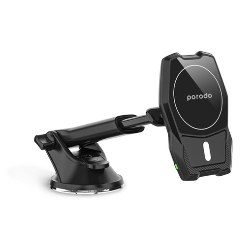[PD-MGMCO-BK] Porodo Magsafe Wireless Car Mount Dual Stand Combo 15W - Black