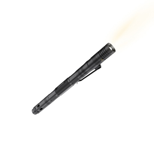[PD-LS91PNFL] Porodo LifeStyle Outdoor 6in1 Flashlight with Holder Pen Whistle Bottle Opener and Safety Hammer - Black/Gray