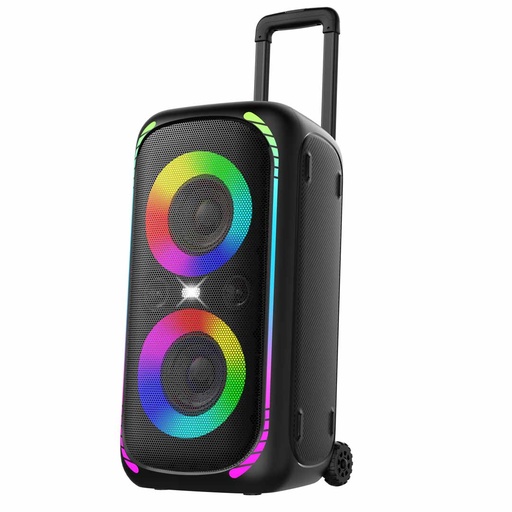 [PD-BASHX-BK] Porodo Soundtec 640W Party Speaker with Trolley - Black