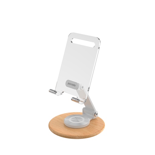[PD-TRNSMS-WH] Porodo Transparent Mobile Stand - White
