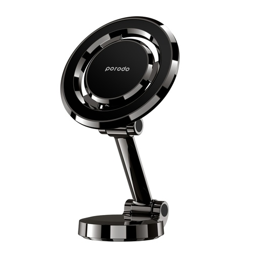 [PD-UMGRDFR-BK] Porodo Universal Magnetic Car Mount with Double Folding and Double Rotation - Black