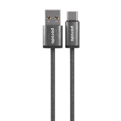 Porodo Woven 3A USB-A to Type-C Cable 1.2M