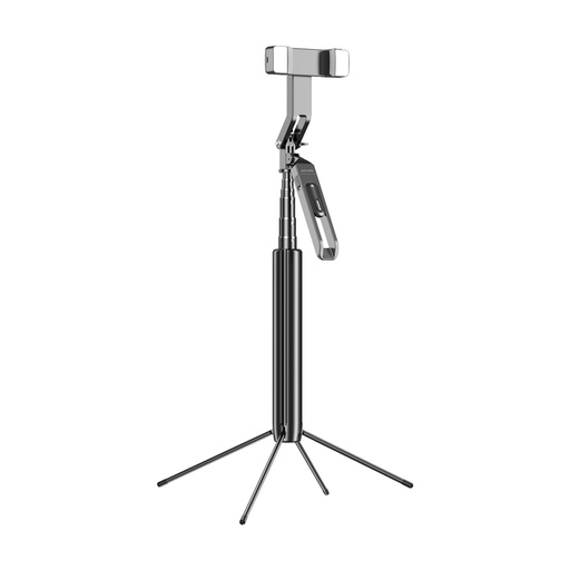 [PD-SLSEDTR-BK] Porodo 360° Tilt Handle Media Pod Folding Quad Base​ - Black