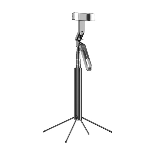 [PD-SLSEDTR-BK] Porodo Selfie Stick 185cm Extendable with Dual Detachable Lights, 4 Leg Tripod, and Remote control - Black