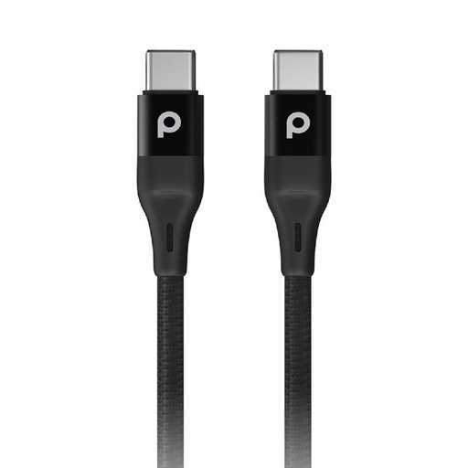 [PD-CCBR22-BK] Aluminum Braided Type C Cable 2.2M 3A