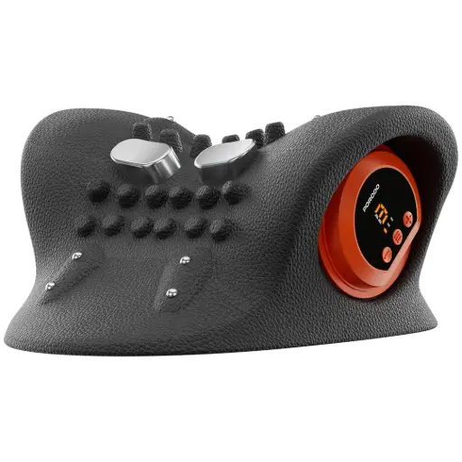 [PDLFSTBZ02BK] Porodo Lifestyle Tri-Mode Heated Cervical Pillow Massager with Wave Heat & Vibration - Black