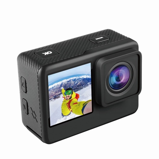 [PD-4KACAM-BK] Porodo Lifestyle Waterproof 4K Action Camera 900mAh - Black