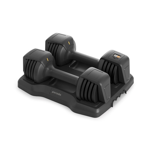 [PD-DASD12-BK] Porodo 12.5 LB Double Adjustable Smart Dumbbell