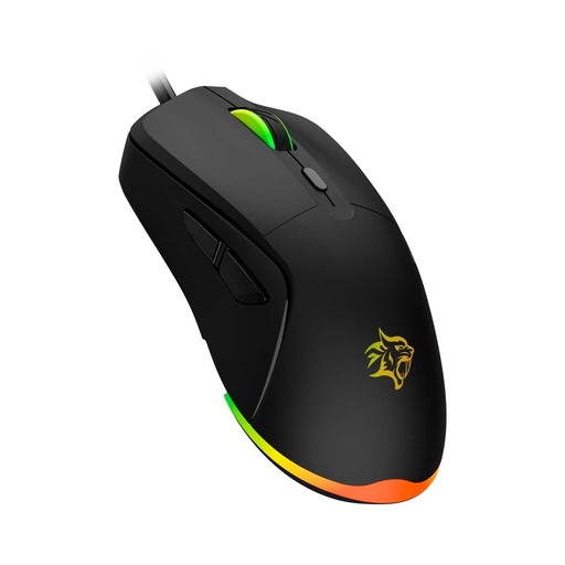 [PDX322] Porodo Gaming Wired Mouse DPI 7200 with RGB Light - Black	