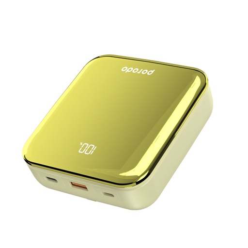 Porodo Compact Power Bank 20000mAh with Out Cable USB-A, Type-C and Lightning 