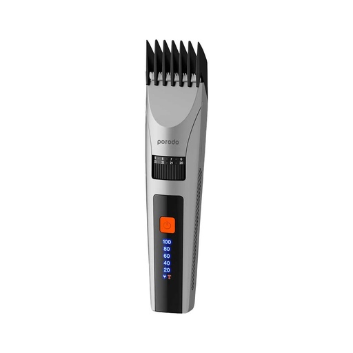 [PD-LSRDHC-GY] Porodo LifeStyle Rechargeable LED display Hair Clipper With Two Cutting Modes 1200mAh Grey
