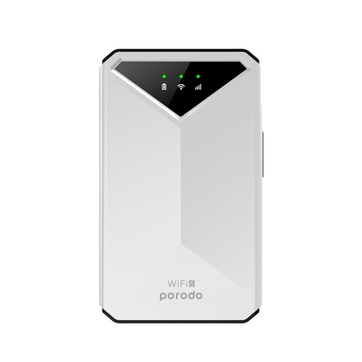 [PD-PT4GRWD-WH] Porodo portable MiFi 3G/4G Router CAT4 V2 without Display