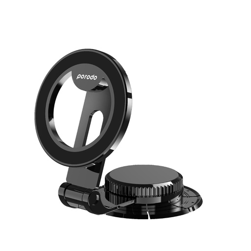 [PD-MMDFR-BK] Porodo Zinc Alloy Magsafe Dash Mount 360° Rotating Base - Black