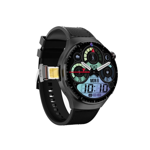 [PD-VISTA-BK] Porodo Vista 4G Cellular & Video Smart Watch - Black