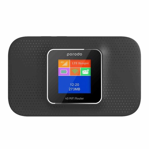 [PD-PRT4GR-BK] Porodo 4G LTE/3G Portable High-Speed Router