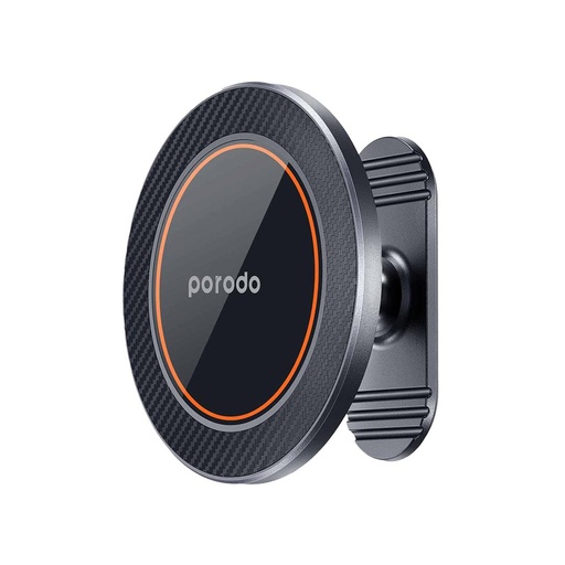 [PD-MGMNT3-BK] Porodo Stick-On MagSafe All-Purpose Mount Smooth Swivel - Black