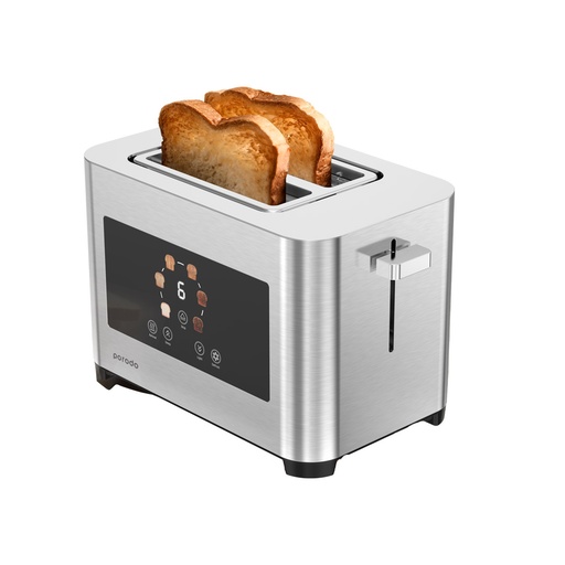 [PD-LFST001-SL] Porodo Lifestyle 2-Slice Digital Pop up Toaster 850W - Silver